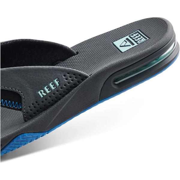 2026 Reef Mens Fanning Sandals CJ2911  - Gunmetal / Ocean